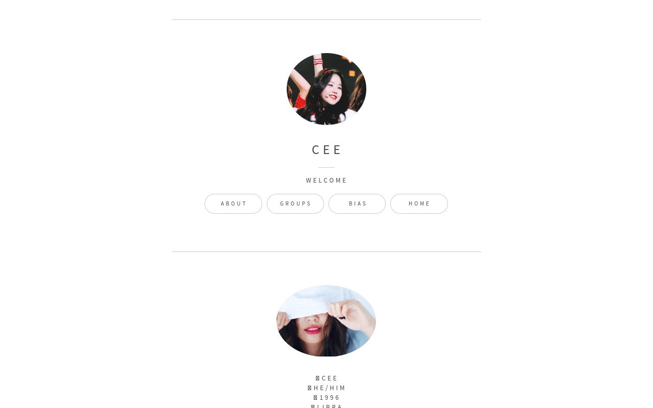 Carrd profile picture for @cee